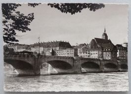 Basel - Mittlere Rheinbrücke mit Martinskirche