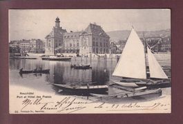 NEUCHÂTEL - Port - Hôtel des Postes - 1906