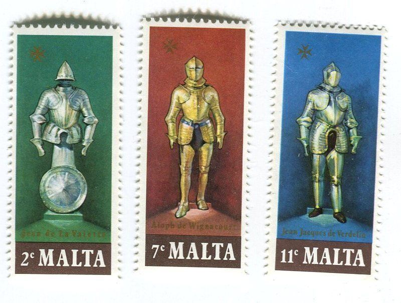 Tous les timbres: Briefmarken "Ritterausrüstung". Malta. – Neuf avec emballage d'origine à Basel par Butsch5