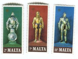 Briefmarken "Ritterausrüstung". Malta.