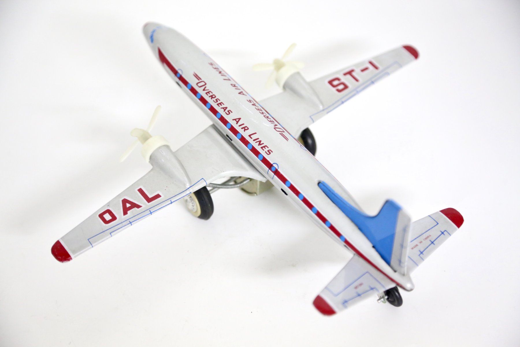 Giocattoli: Overseas Air Lines Blech Flugzeug – Usato da Reinach BL venduto da Han-Numismatik 1