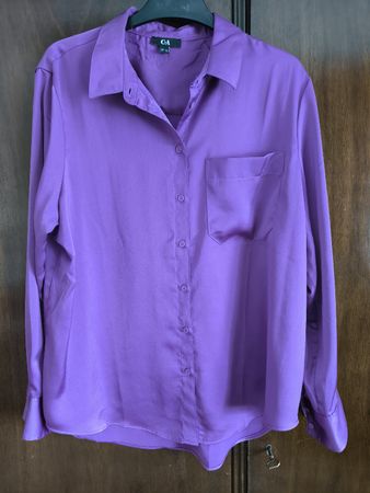 Bluse Violett Gr 46 C&A