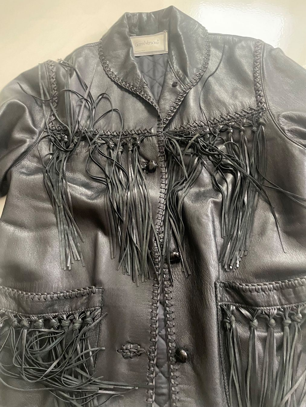 Versace Giacche: Gianni Versace LederJacke – Usato da Minusio venduto da Pink222 2