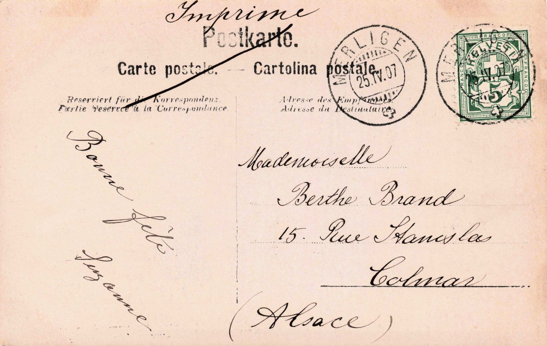 Cartoline postali: Ralligen – Usato da Biasca venduto da Blenio71 1