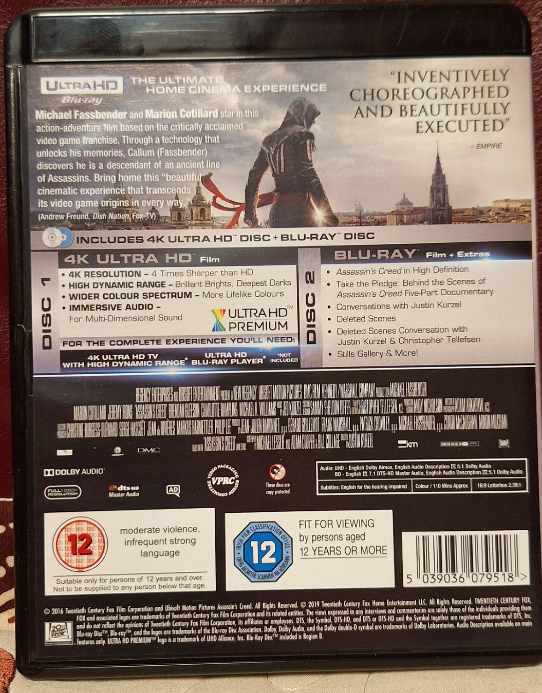 Tutti i DVDs: Assassin's Creed 4K UHD + Blu-ray – Nuovo (secondo la descrizione) da Schmitten FR venduto da Sidewinder 1