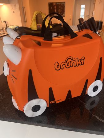 Trunki Kinderkoffer orange Tiger gebrauchter Zustand