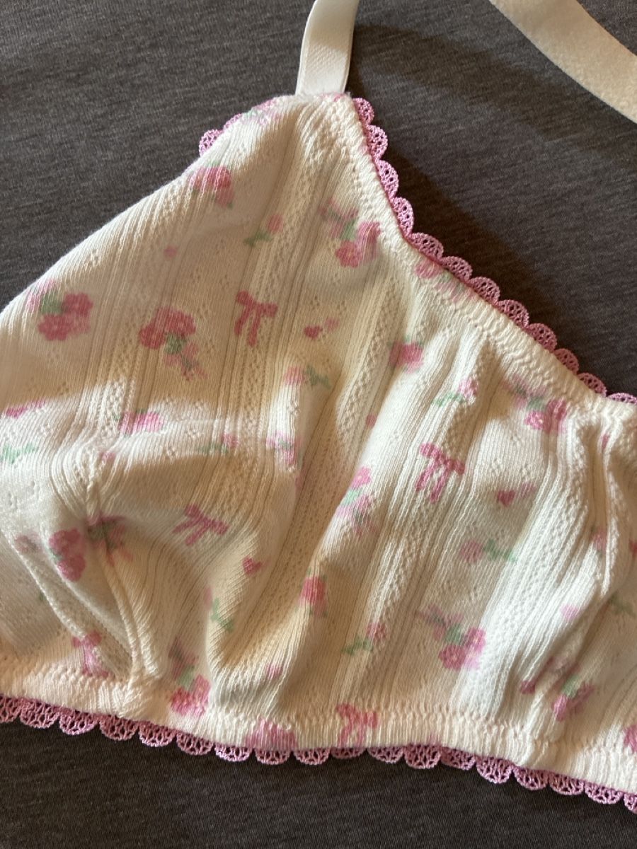 Altra biancheria intima: Pointelle Triangle Bralette Cream Print – Nuovo e nell'imballaggio originale da Salgesch venduto da ali_7tvr 2