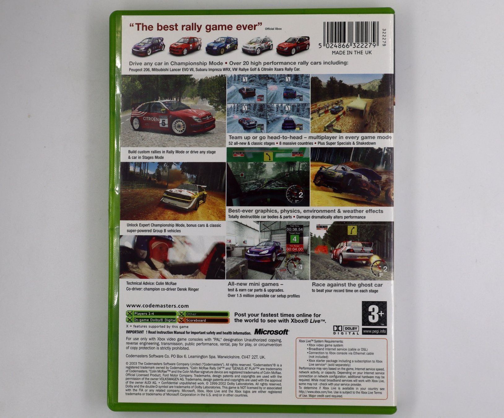 Microsoft Spiele: Colin McRae Rally 04 XBox PAL Englisch – Gebraucht aus Baden von TellsKuchenhaus 1
