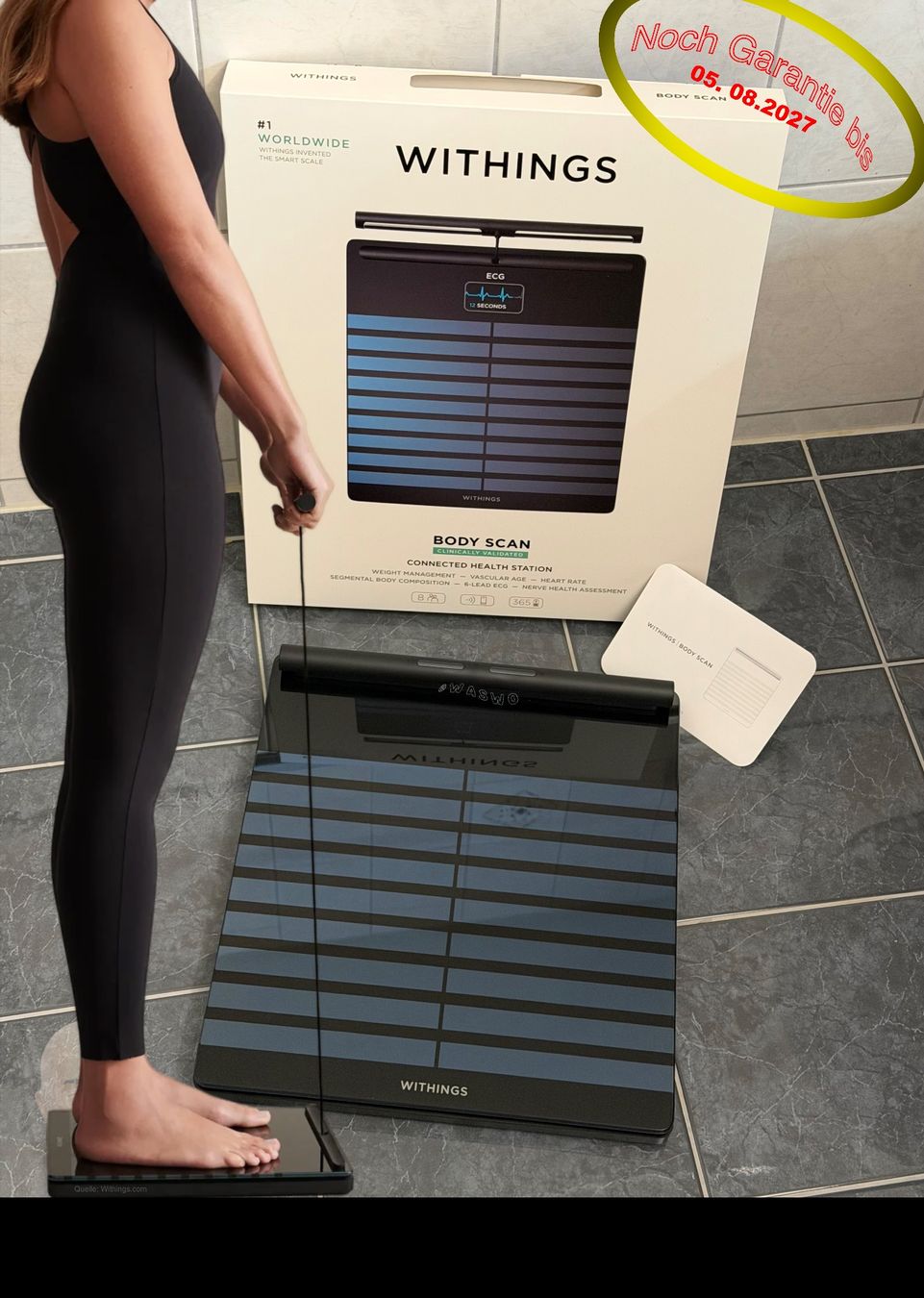Withings Bilance pesapersone: Withings Body Scan Smart Waage – Usato da Istighofen venduto da Waswo 1