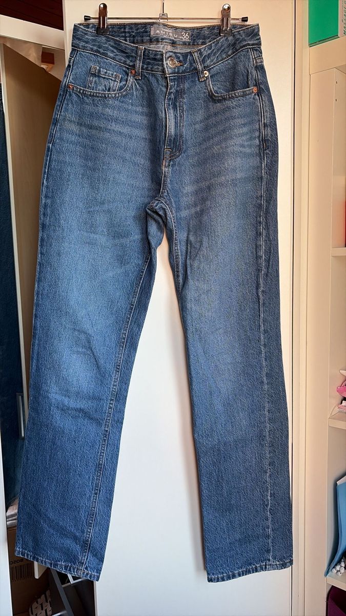 Jeans: Jeans blau gerade geschnitten – Gebraucht aus Buttikon SZ von gresa.d