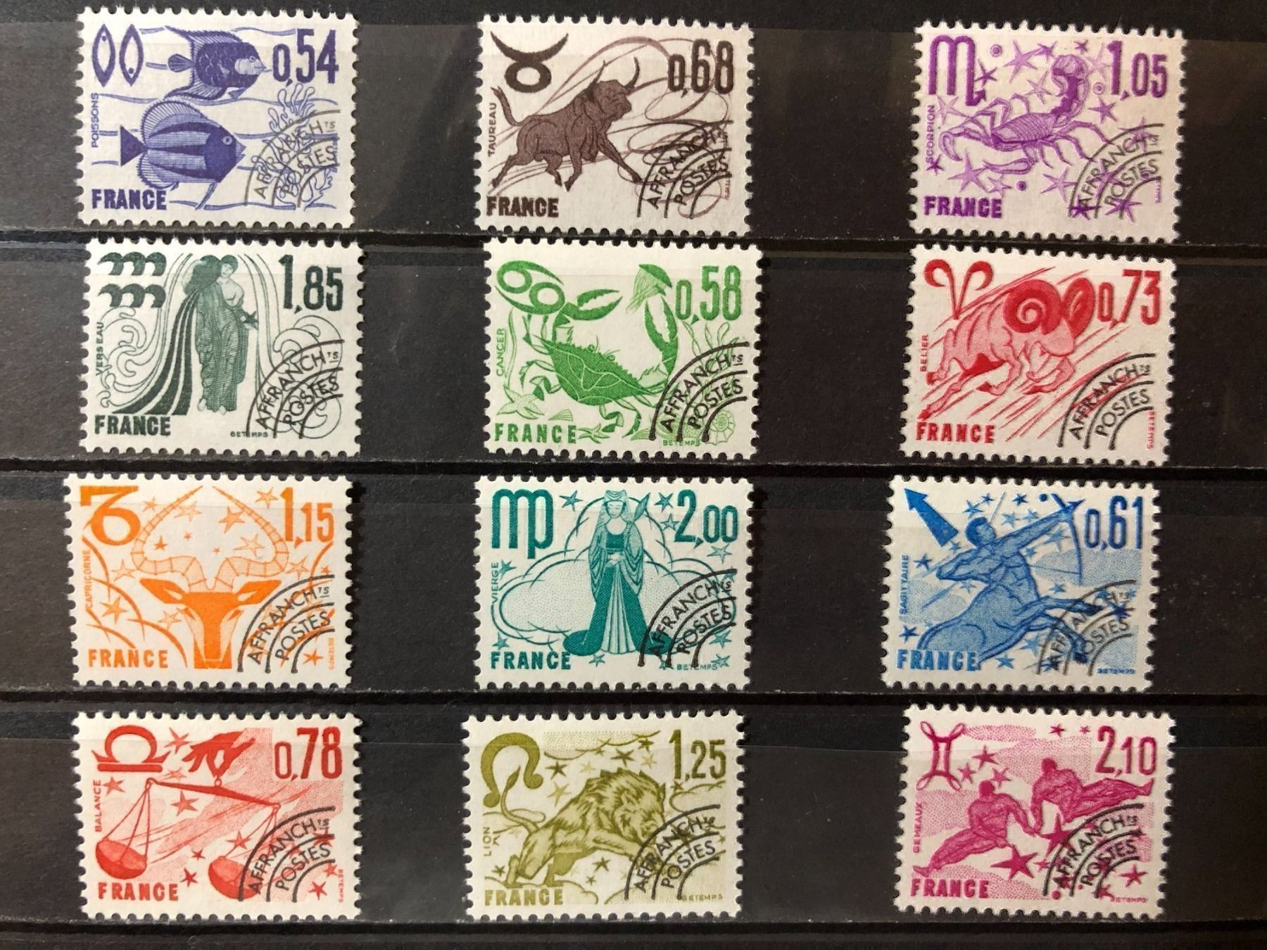 Tutti i francobolli: () Préoblitérés Neufs** Zodiaque 1977-78 – Nuovo e nell'imballaggio originale da Lausanne venduto da ffhoud