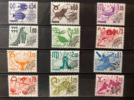 () Préoblitérés Neufs** Zodiaque 1977-78