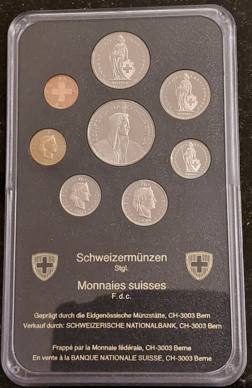 Tutti le monete: CH - Münzsatz 1984 stgl – Nuovo (secondo la descrizione) da Arch venduto da moneyswiss 1