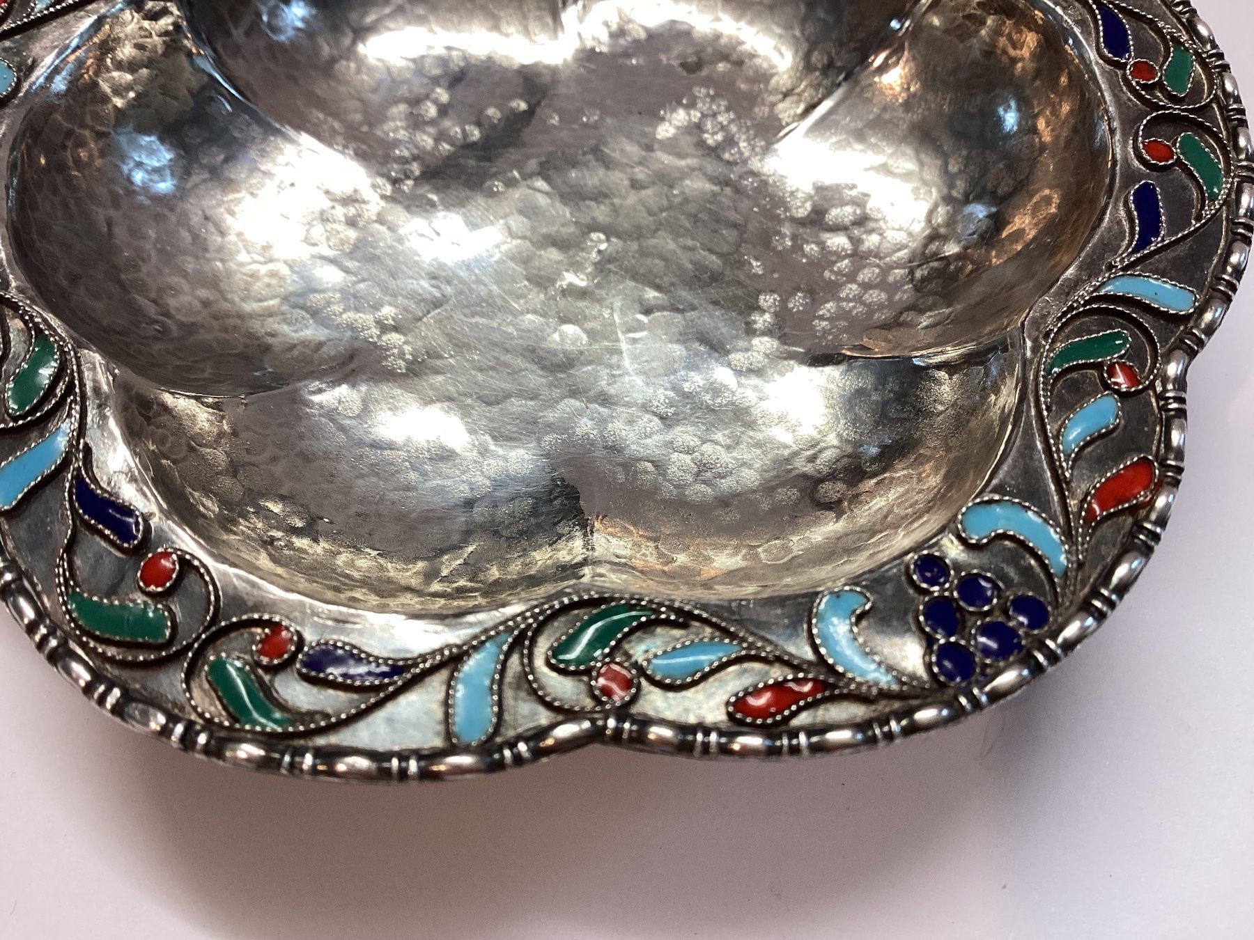Ciotole: Alte Schale,  Silber 1000 gestempelt,  Cloisonne Emaille – Usato da Eglisau venduto da mar_5rn2 6