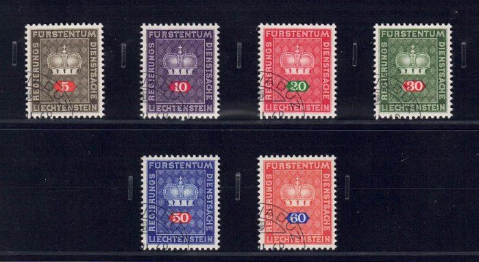 Tutti i francobolli: Liechtenstein Dienstmarken – Nuovo (secondo la descrizione) da Pfäffikon ZH venduto da Romulus