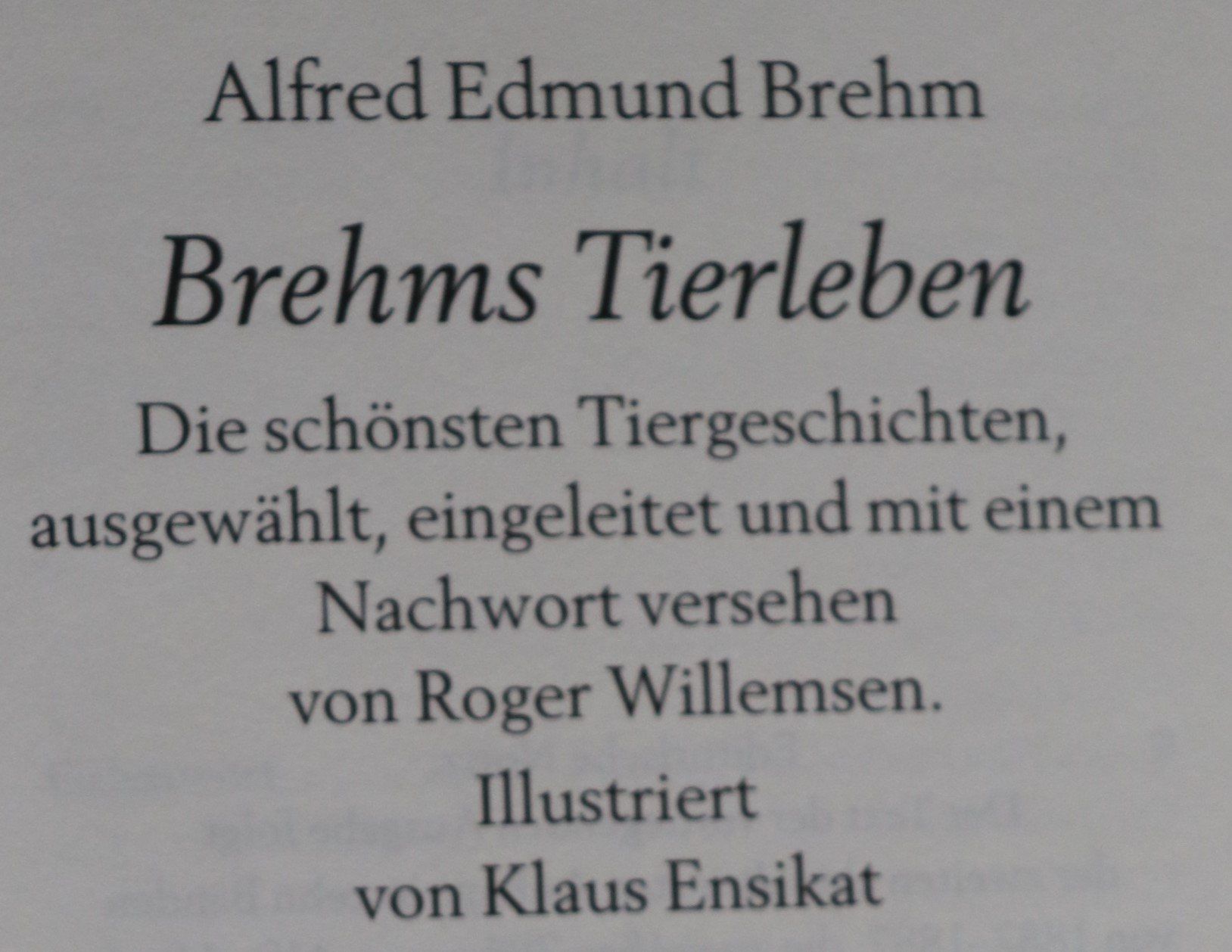 Livres: Die schönsten Geschichten aus Brehms Tierleben – D'occasion à Glattfelden par Vrenely 5