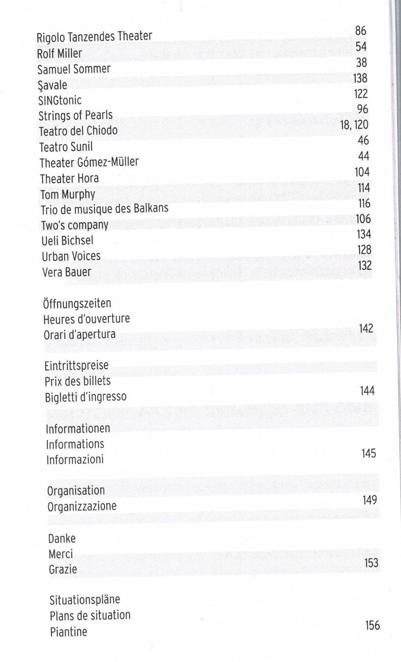 Libri: Schweizer Künstlerbörse Thun 2002 Programmbuch – Usato da Hinwil venduto da RomRay 3