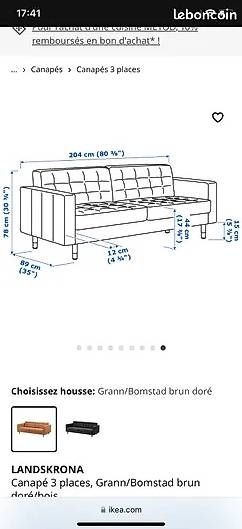 Ikea Divani: canapé 3 places LANDSKRONA  IKEA – Nuovo (secondo la descrizione) da Ecublens VD venduto da mor_lqc5 2