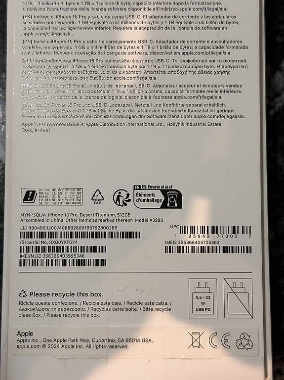 Handys / Smartphones: iPhone 16pro 512 GB – Gebraucht aus Herrliberg von sas_y872 1