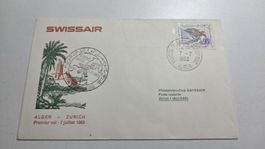 1963 Ersrflug Swissair Alger - Zürich