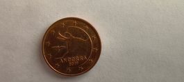Pièce 1 Cent Euro Andorre 2019 BE