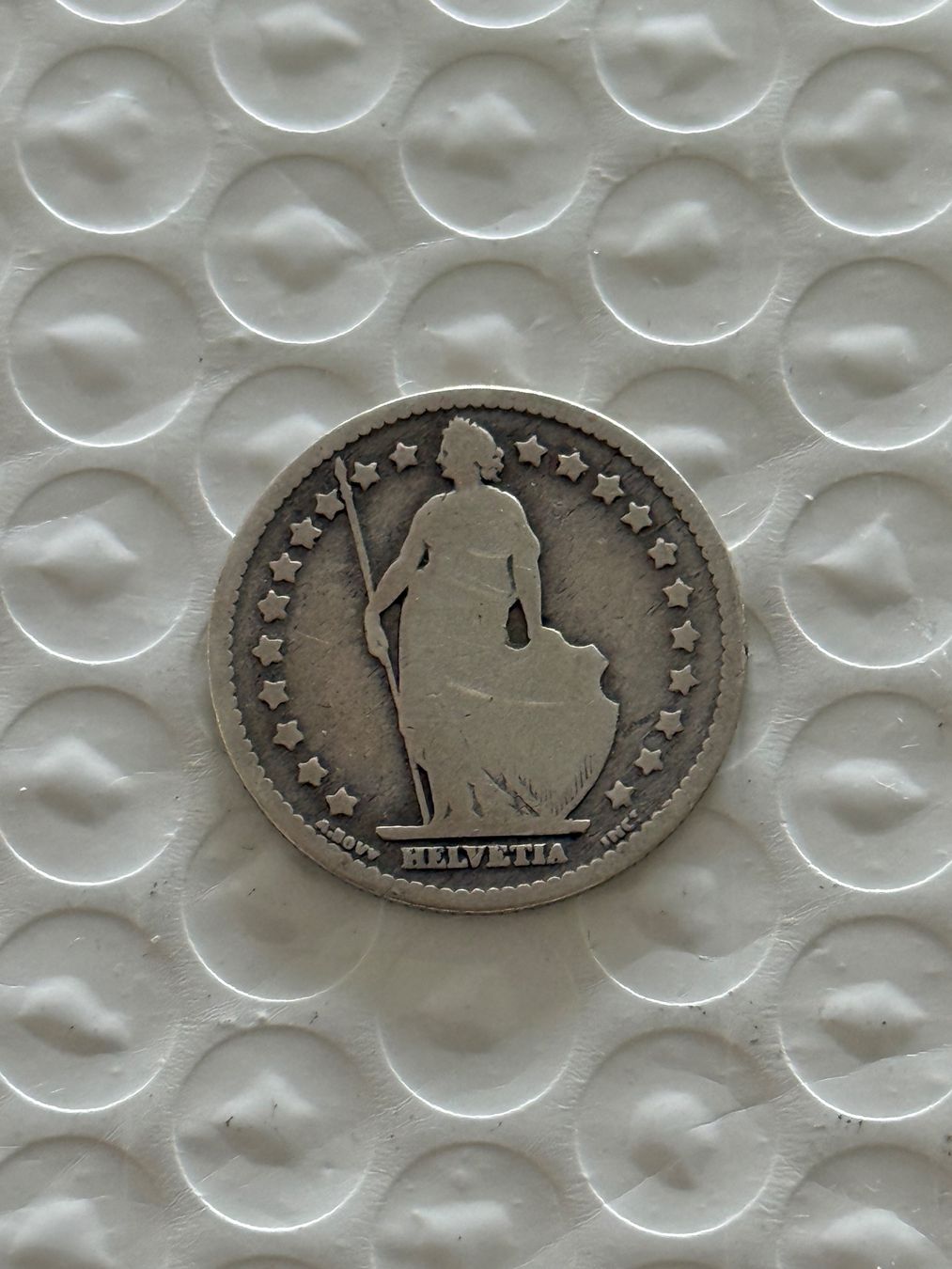 Tutti le monete: 1 Franken 1877  Rar – Usato da Wallisellen venduto da SWISS_SILVER1 1