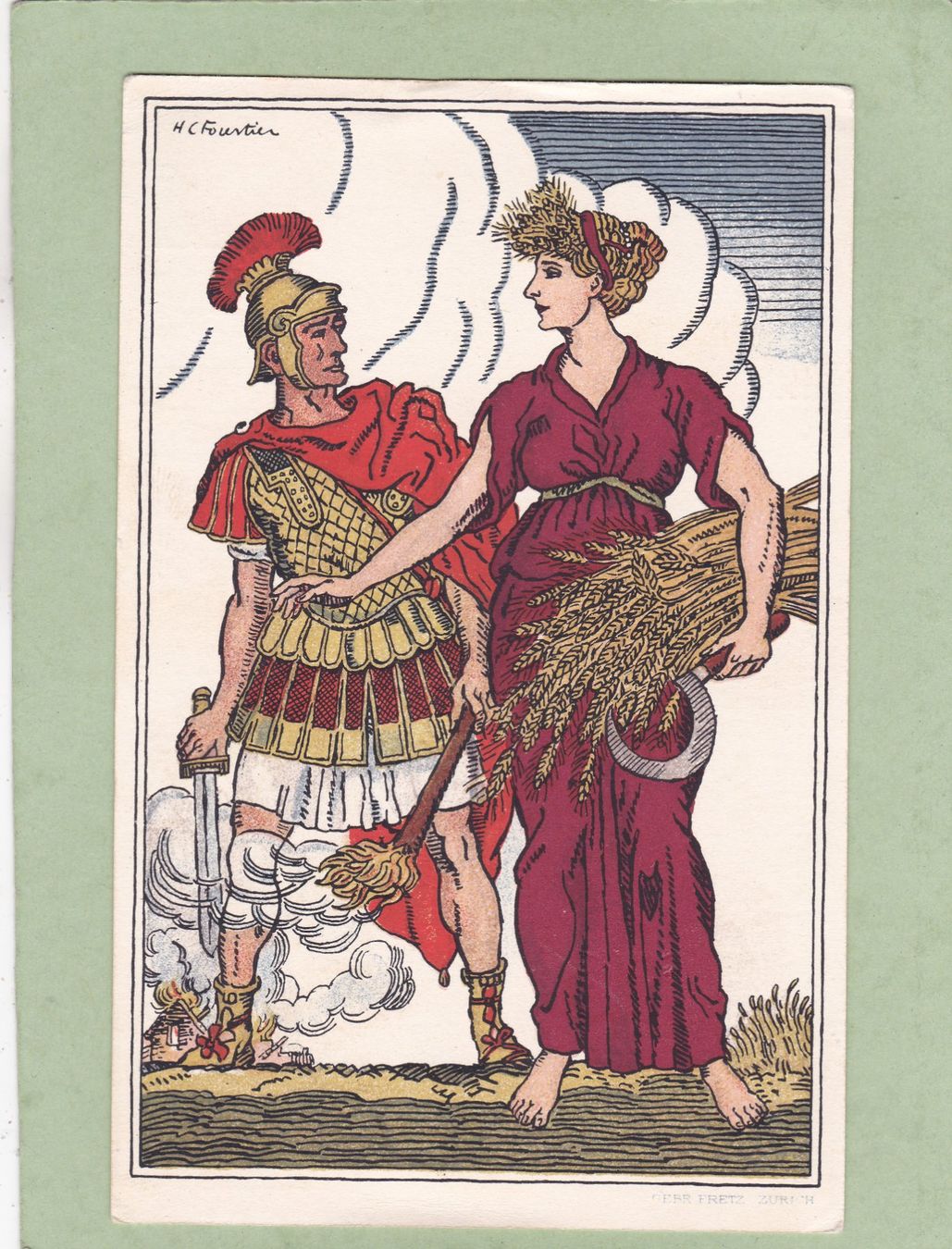 Ansichtskarten: Bundesfeier Postkarte (1916) – Gebraucht aus Herisau von Lisegrat2008