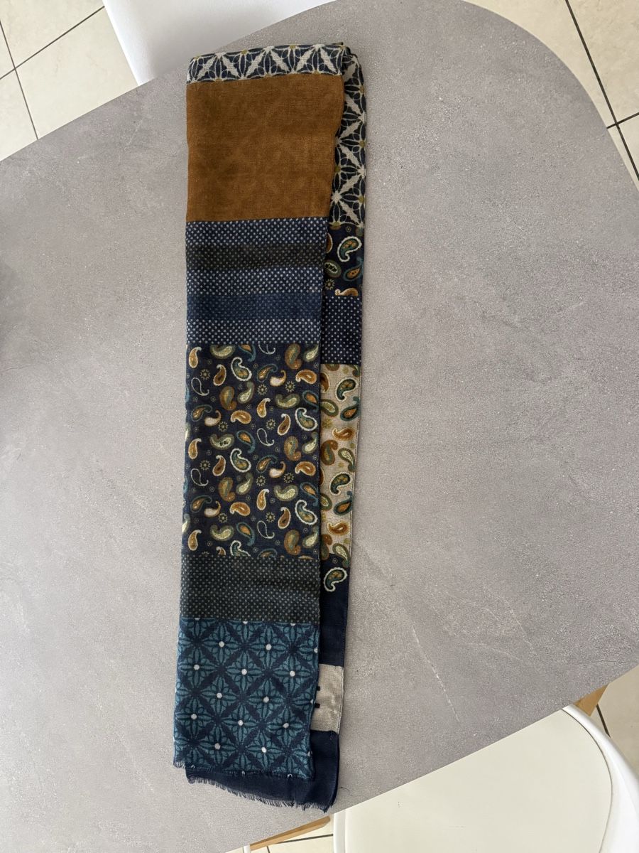 Foulards, Tücher & Schals: Scarf multicolor patchwork pattern "GRATITUDE" new – Neu (gemäss Beschreibung) aus Bulle von nik_9lt2 3