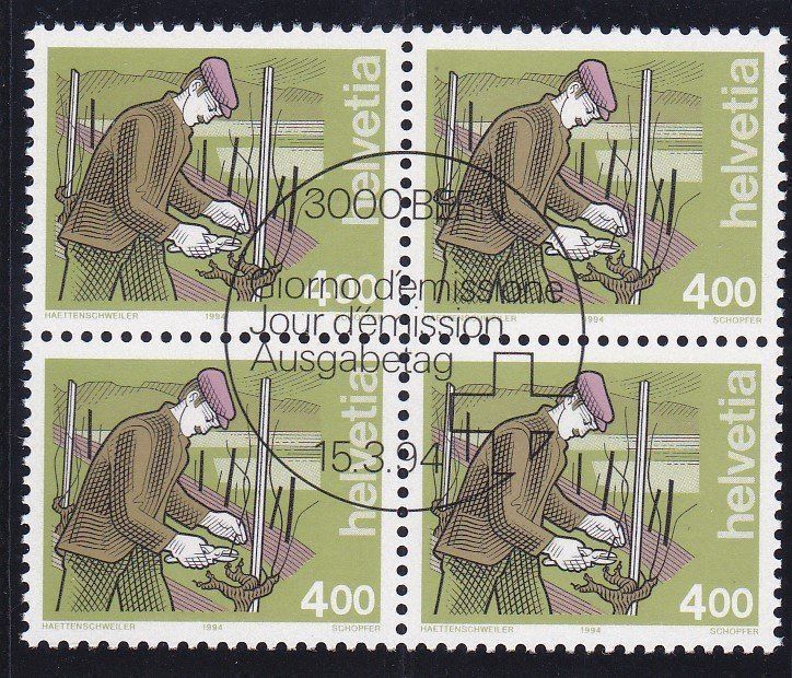 Alle Briefmarken: ET Mensch und Beruf 1989-1994 – Neu (gemäss Beschreibung) aus Schliern b. Köniz von joni20 5