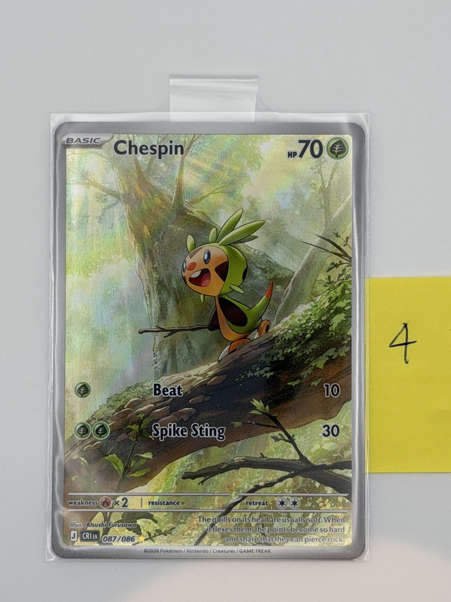 Pokémon Carte collezionabili: Pokémon Chespin 087/086 – Nuovo (secondo la descrizione) da Uster venduto da CDM96