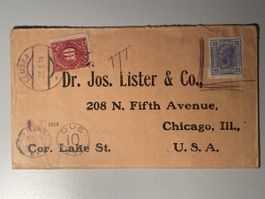 Chicago Illinois 1914 Briefumschlag