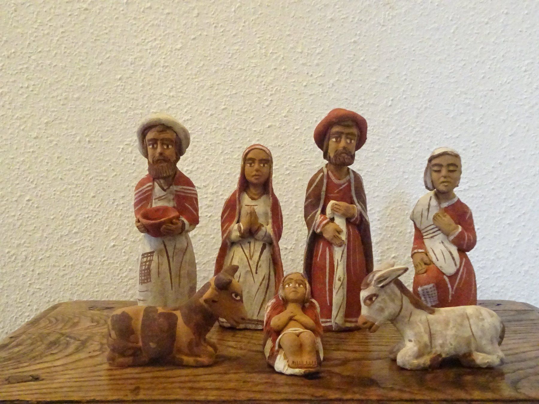 Figuren: Alte Tonkrippe - Südamerika – Gebraucht aus Esslingen von eintagammeer