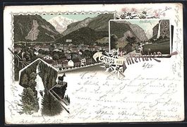 Litho Interlaken, Giessbach, Staubbach, 