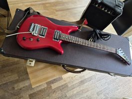 E-Gitarre Kawai rot inkl. Koffer und Verstärker GA-12