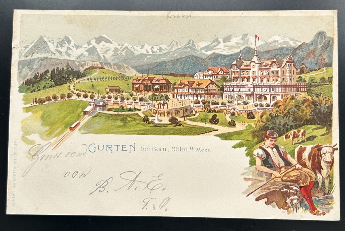 Ansichtskarten: Bern Gurten Litho  – Gebraucht aus Horw von Tellbub
