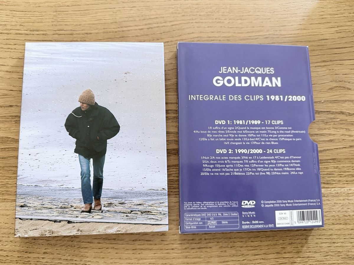 Tutti i DVDs: Jean-Jacques Goldman Intégrale des Clips 1981/2000 Coffret 2 – Usato da Courgevaux venduto da auxtrouvailles 1