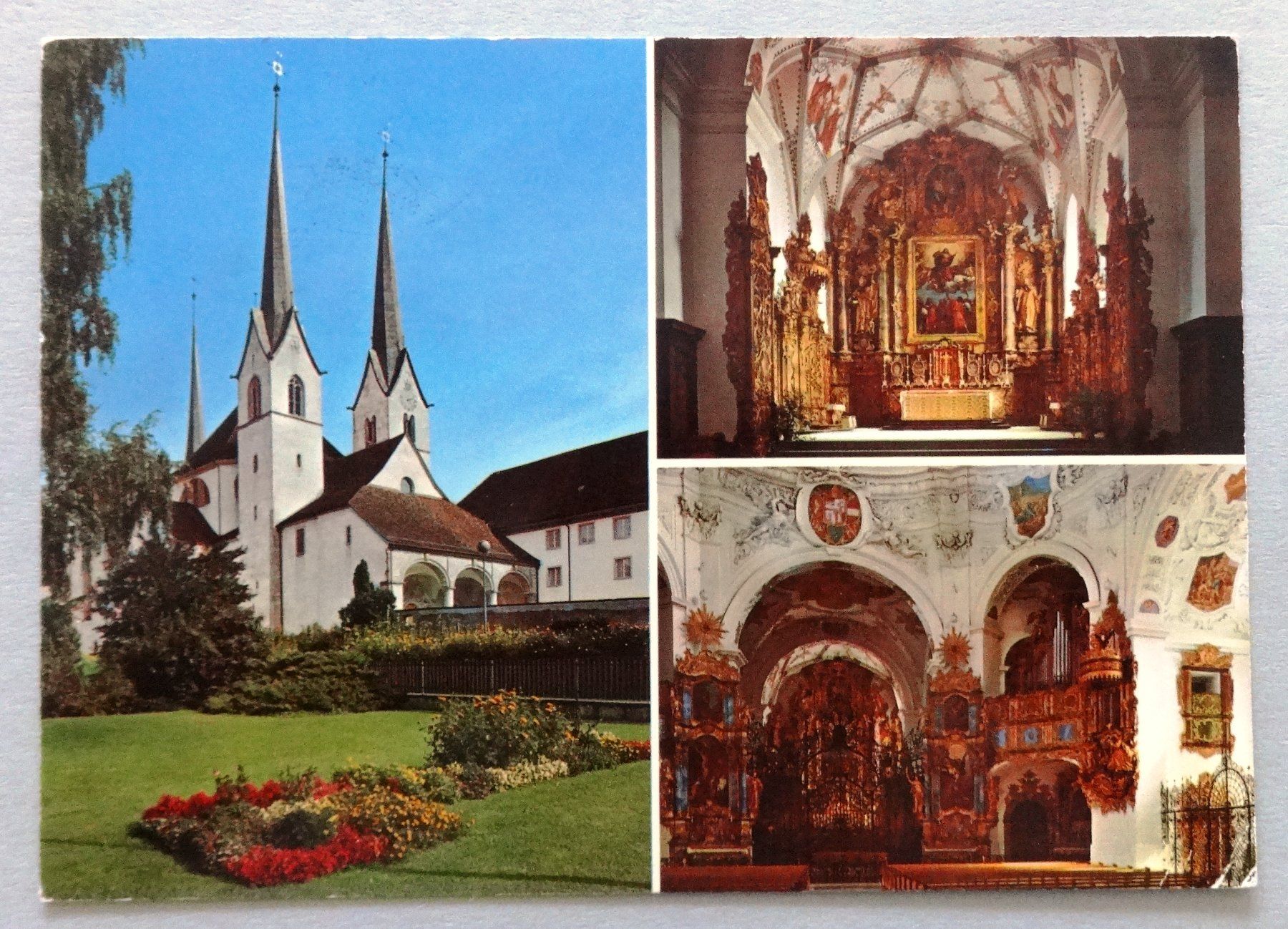 Ansichtskarten: Muri AG, Klosterkirche – Gebraucht aus Fétigny von Billy2miny