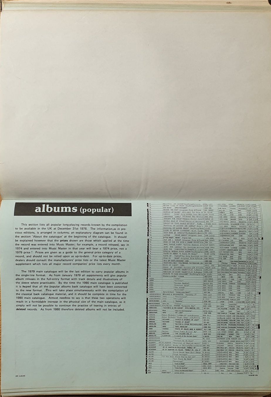 Livres: Music Master 1979 Directory – D'occasion à Zürich par Vesco01 7