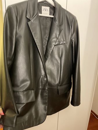 Zara faux leather jacket