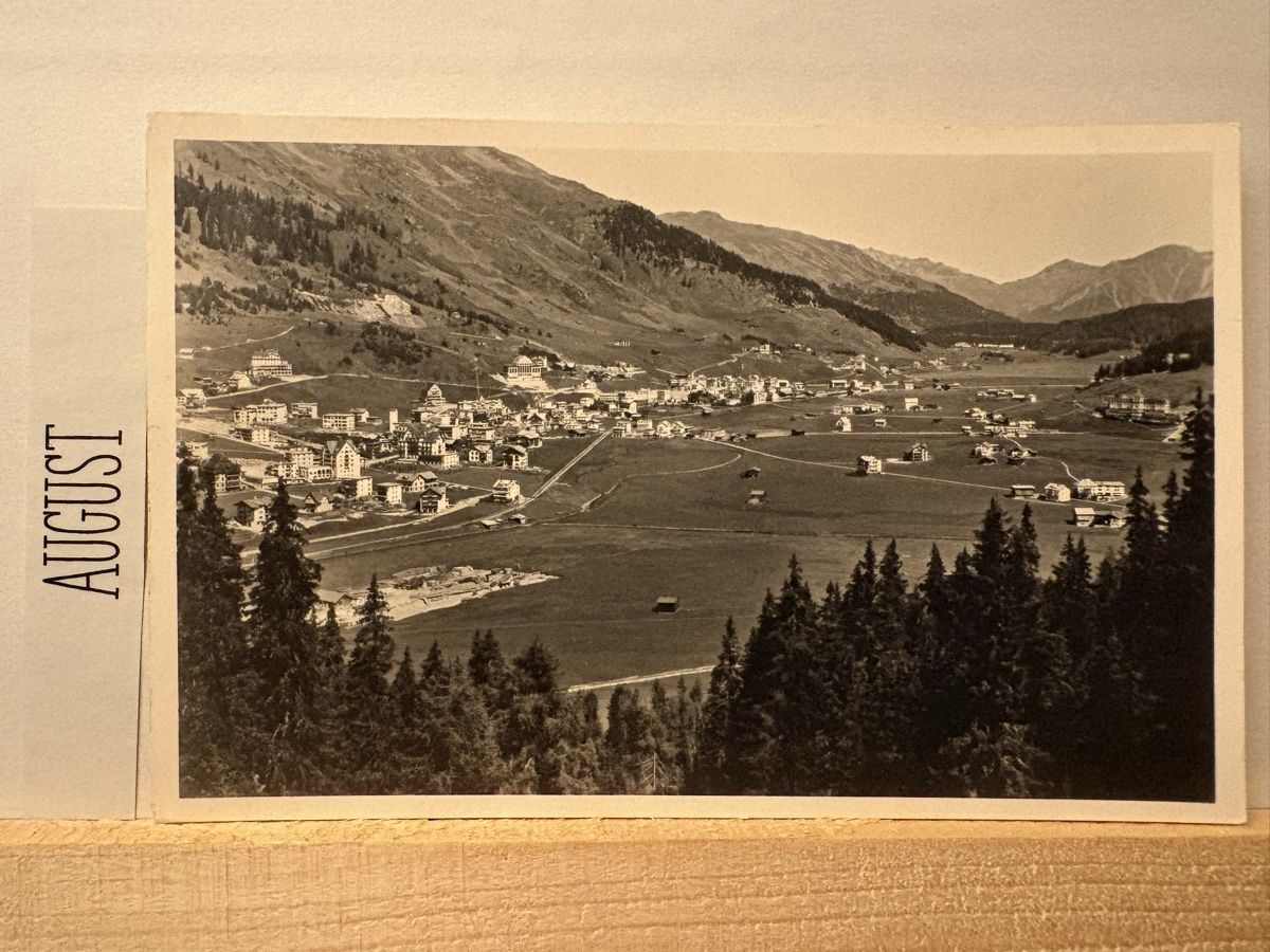 Ansichtskarten: AK von Davos Dorf – Gebraucht aus Rümlang von Kartenpost1