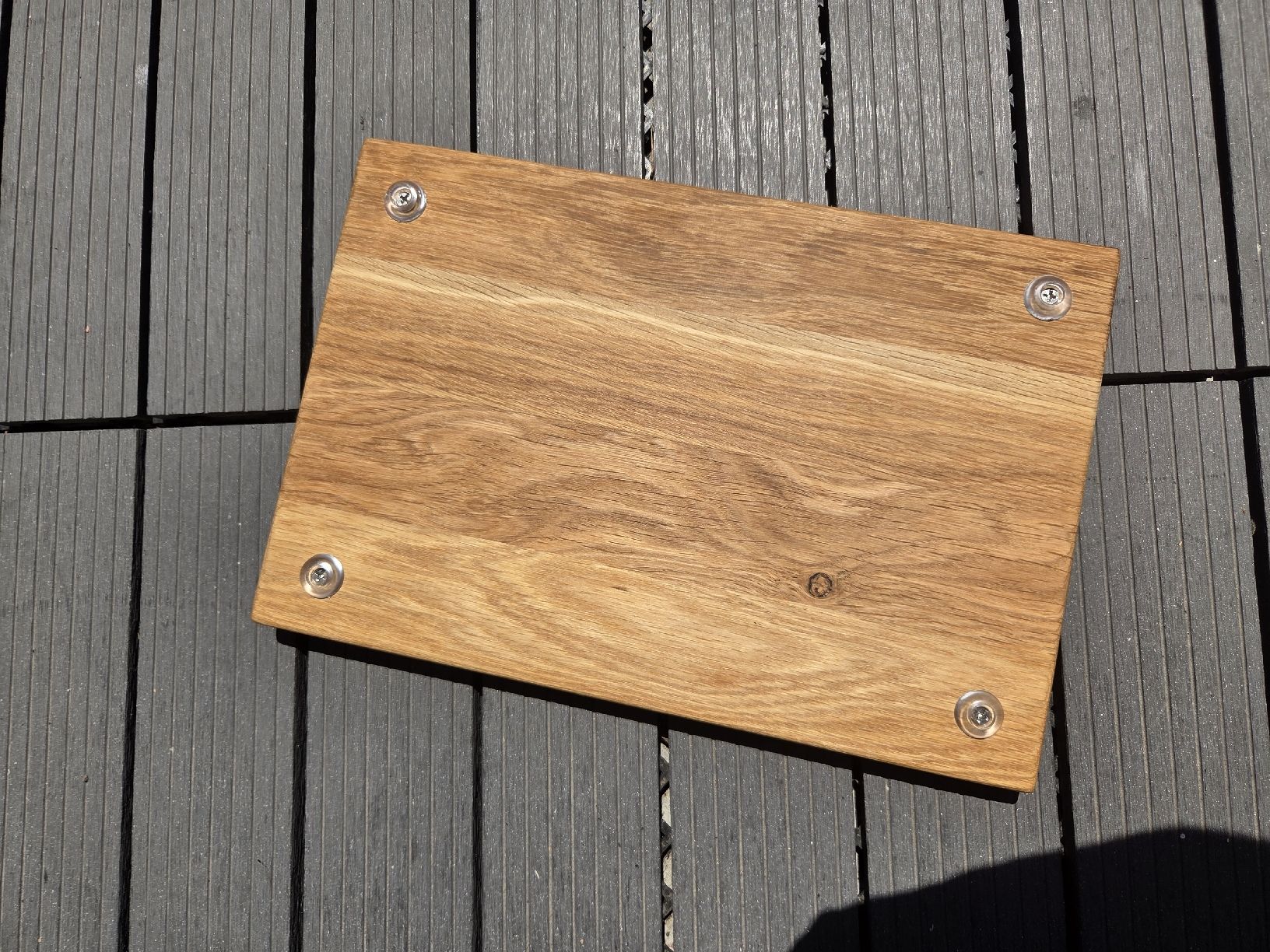 Elettrodomestici da cucina: Holz Schneidebrett/Servierbrett aus Eiche, massiv handgefer. – Nuovo e nell'imballaggio originale da Muttenz venduto da Candro99 2