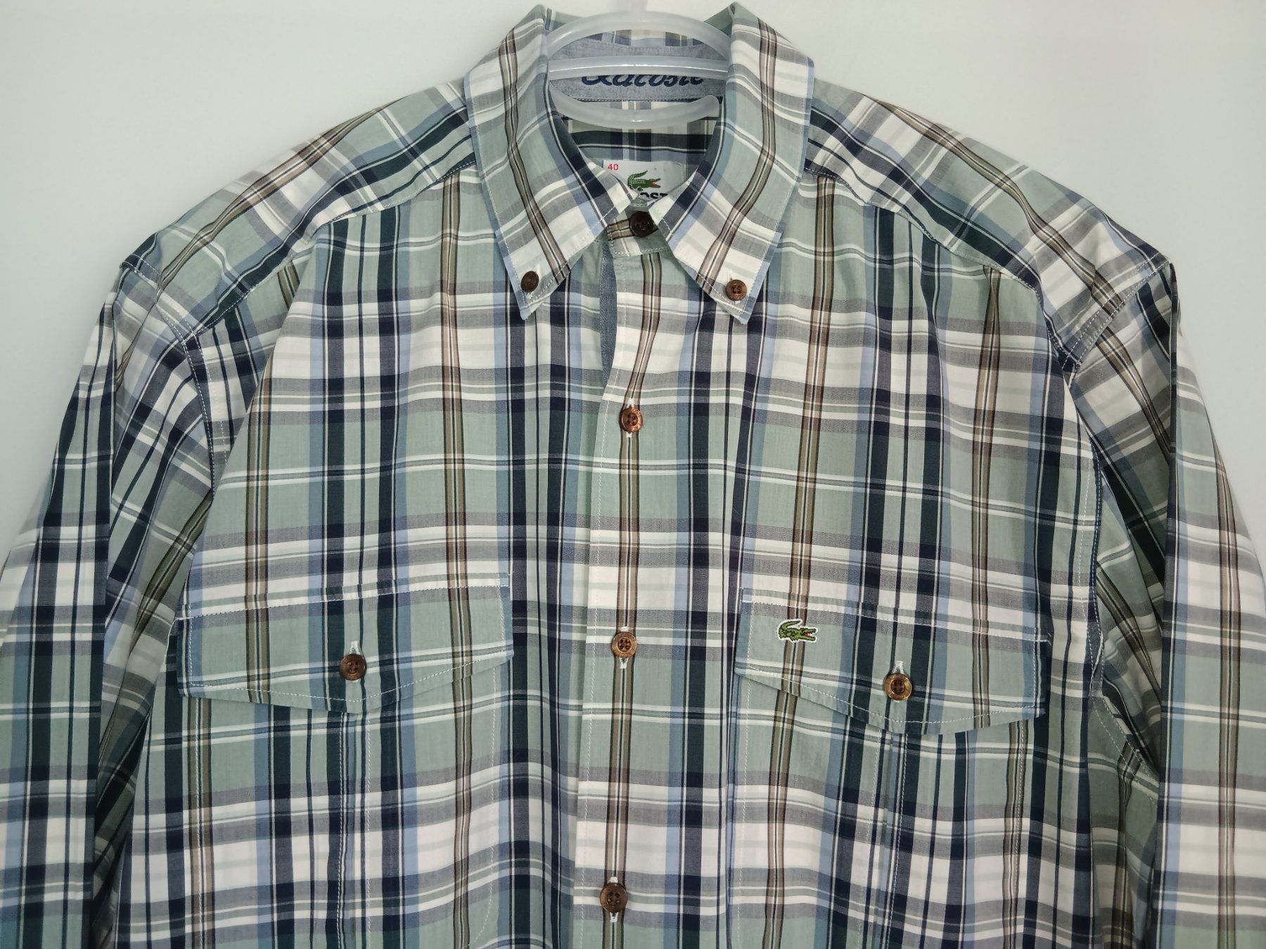 Lacoste Camicie: LACOSTE Chemise manches longues taille 40 – Usato da Cossonay-Ville venduto da Les_1001_perles 3