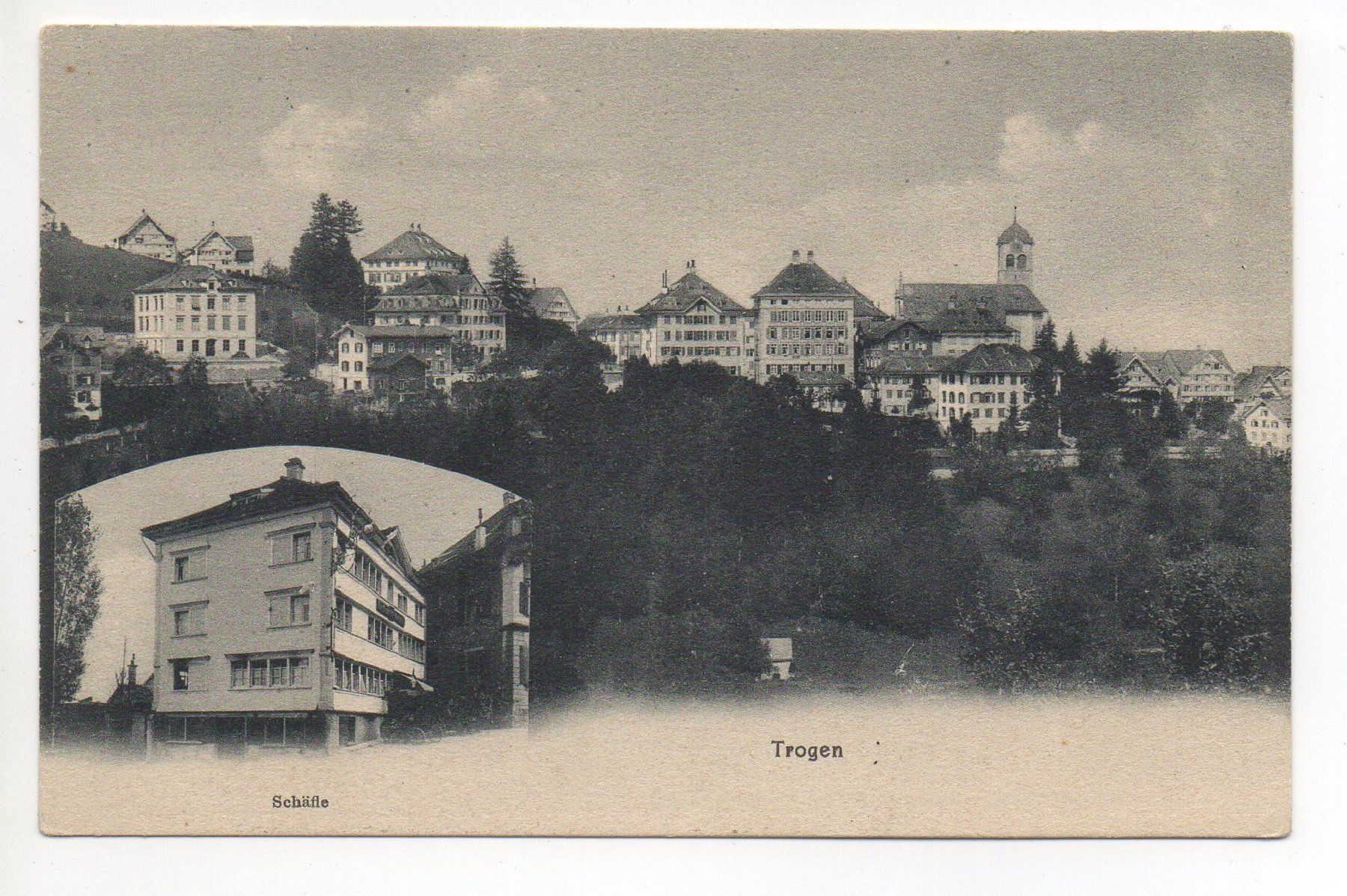 Cartoline postali: TROGEN mit Gasthaus Schäfle – Nuovo (secondo la descrizione) da Jona venduto da philajona