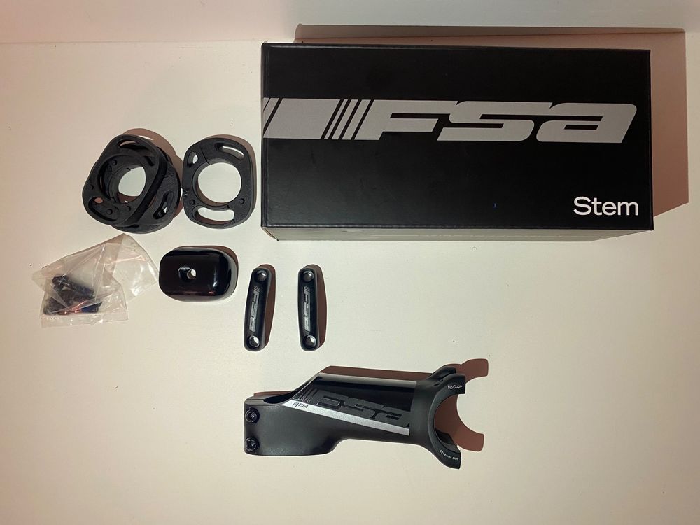 Vástago De Bicicleta FSA Att.SMR ACR Aluminio, 100 Mm, -6°, Color Plata – Para Manillar