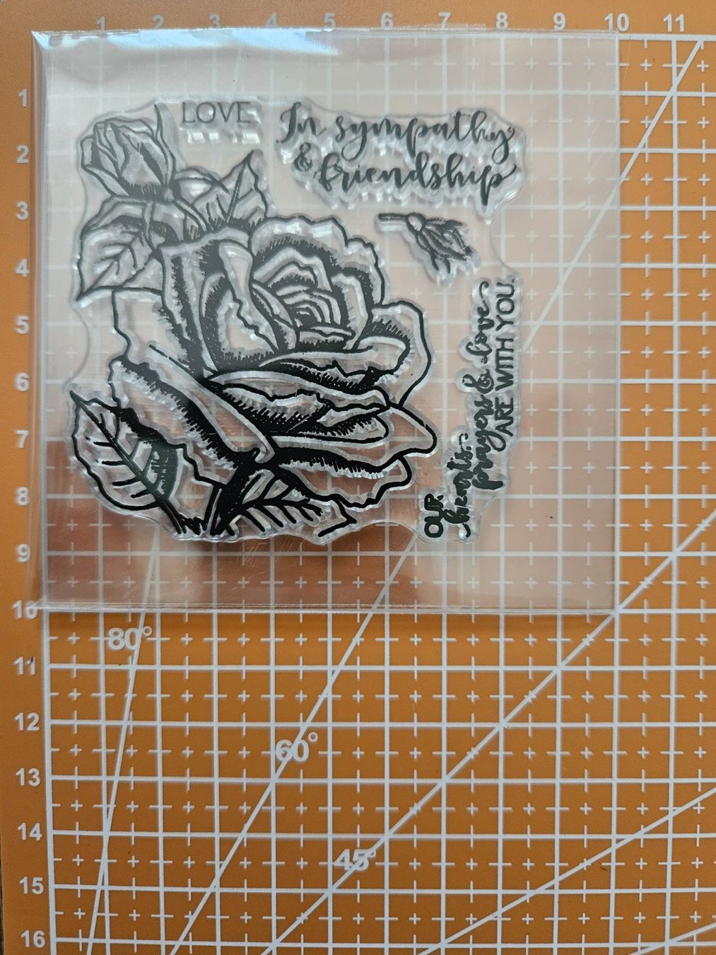 Timbri: Silikonstempel Nr.496, Rose, Blume – Nuovo e nell'imballaggio originale da Gretzenbach venduto da Fliegepilz56