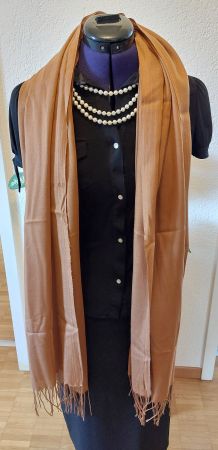 Weiche Pashmina Schal braun