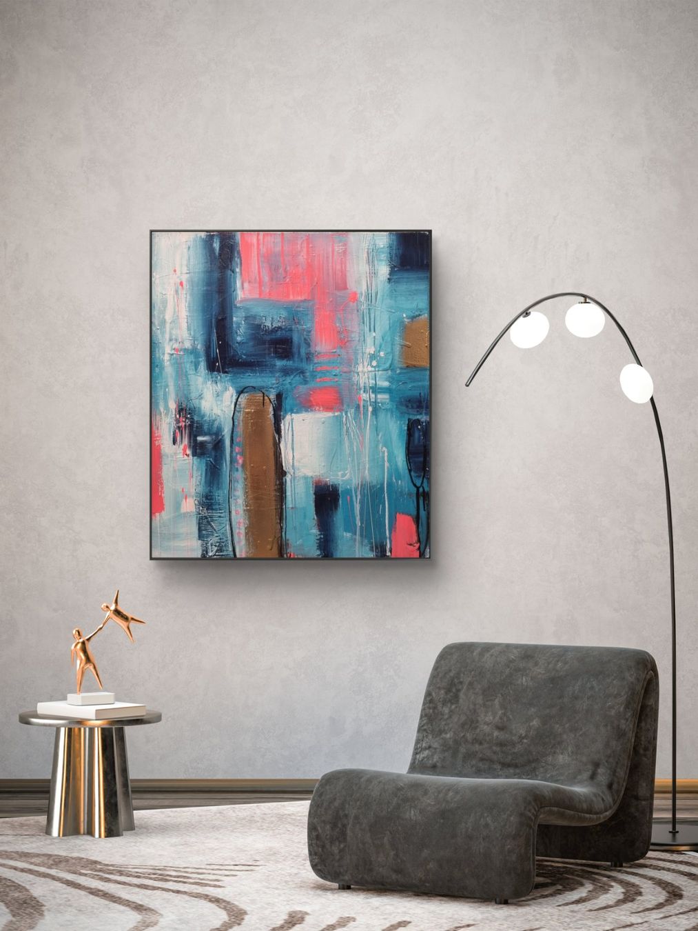 Dipinti: Originales abstraktes Gemälde 70x60cm – Nuovo (secondo la descrizione) da Urdorf venduto da Contra8