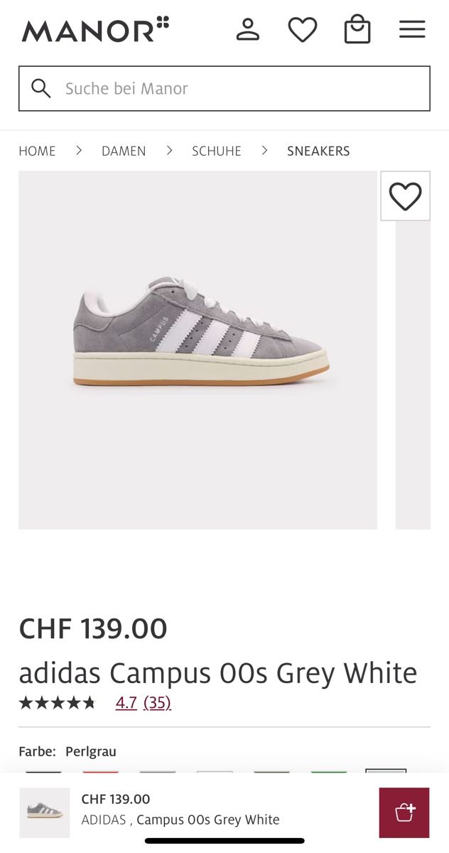 Adidas Scarpe da uomo: Schuhe Campus 00s – Nuovo e nell'imballaggio originale da Ganterschwil venduto da Marinabossi 3