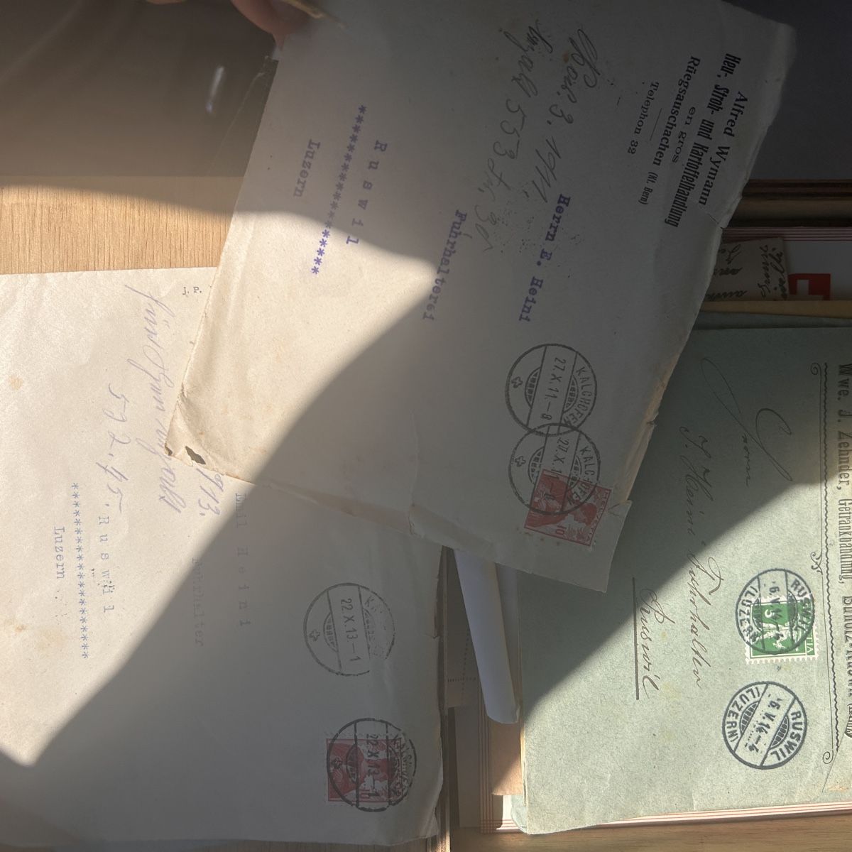 Alle Briefmarken: Historische Briefe/Postkarten ca 1911 – Gebraucht aus Laufen von belleskulptur 5