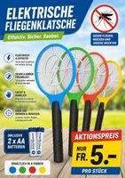 4  Fliegenklatschen elektrisch inkl. Batterien, Neu!, Nr. m9